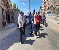بالصور .. نائب محافظ البحيرة تتفقد أعمال رصف وتطوير شارع سيدي عبد القادر 