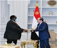 الرئيس السيسي يتسلم رسالة من رئيس جمهورية جنوب السودان