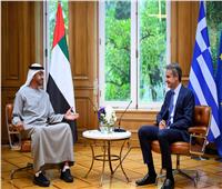 بن زايد ورئيس وزراء اليونان يعقدان جلسة مباحثات