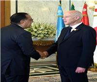 قيس سعيّد ورئيسة الحكومة التونسية يستقبلان مدبولى لحضور افتتاح قمة "تيكاد 8" 