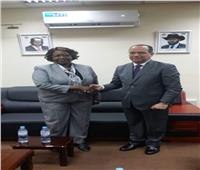 السفير المصري لجنوب السودان يلتقي بالقائم بأعمال وزير الموارد المائية والري