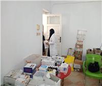 الكشف على 1300 مواطن مجانا فى قافلة طبية بقرية العزب بدشنا