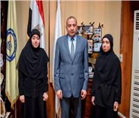 رئيس جامعة بنى سويف يعفى الطالبتين حنان وليلى من المصروفات الدراسية