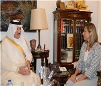  وزيرة الثقافة تلتقي سفير السعودية بالقاهرة لبحث التعاون الثقافي