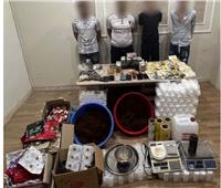 القبض على 4 عناصر شديدة الخطورة داخل وكر لتصنيع المخدرات بحوزتهم 20 كيلو «أستروكس» 