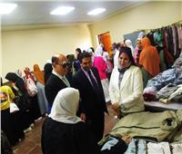 افتتاح معرض الملابس الخيري لطلاب التربية بجامعة بني سويف