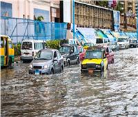 هطول أمطار «رياح الصليب» على أحياء شرق الإسكندرية