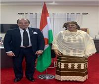 سفير مصر يلتقي السيدة الأولى في جمهورية النيجر