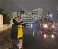 عبد العال يتابع كسح تجمعات الأمطار بأحياء القاهرة