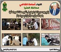 بدء الحملة القومية لتحصين الماشية ضد مرض الحمى القلاعية بالمنيا