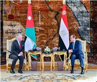 الرئيس السيسى يجرى مباحثات مع ملك الأردن حول أوضاع المنطقة العربية