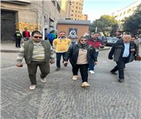 حملة لإزالة الإشغالات وطرد الباعة الجائلين من شارع الصحافة بالقاهرة