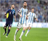 ميسي يسجل هدف تقدم الأرجنتين أمام كرواتيا