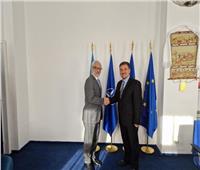 سفير مصر فى رومانيا يلتقي سكرتير الدولة للشئون الدولية بوزارة الخارجية الرومانية