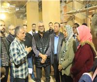 نائب رئيس جامعة عين شمس لخدمة المجتمع  تتفقد أعمال ترميم وتطوير قصر الزعفران 