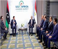 السيسي يستقبل محمد المنفي رئيس المجلس الرئاسي الليبي