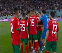 حسرة و اعتراض لاعبي المغرب على الحكم بعد مباراة كرواتيا