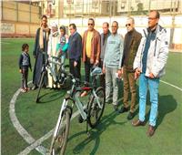 إهداء دراجات لأسر الشهداء ضمن مبادرة " دراجتك ..صحتك"ببني سويف 