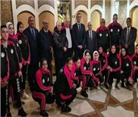 سفير مصر في سوريا يؤازر بعثة الاثقال فى البطولة العربية 