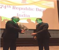 وزير قطاع الأعمال العام يشارك في احتفال سفارة الهند بالعيد 74 للجمهورية
