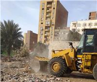 إزالة تعدي وإيقاف حالتين بناء مخالف بمدينة بني سويف