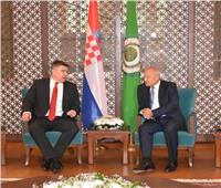 أبو الغيط يستقبل رئيس كرواتيا في مقر الجامعة العربية