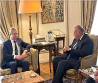 وزير الخارجية يستقبل المبعوث الأوروبي لعملية السلام في الشرق الأوسط 