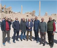 جولة لمسئولى اتحاد الكاراتيه بمعبد الكرنك لتحديد مكان إقامة بطولة مصر الدولية