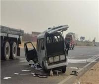 إصابة 6 أشخاص في حادث انقلاب ميكروباص بطريق الصحراوي بالجيزة 
