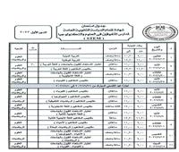 جدول امتحانات الثانوية العامة لمدارس المتفوقين 