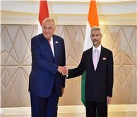 شكرى يلتقى نظيرة الهندى على هامش قمة مجموعة العشرين بنيودلهى