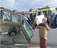 إصابة 6 أشخاص في حادث تصادم سيارتين ميكروباص بملاكي بالمريوطية