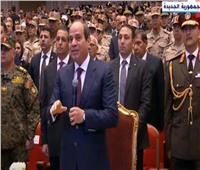 الرئيس للمصريين: «نخلي بالنا من البلد دي.. والخراب ميتكررش فينا تاني»