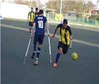 حسام الدين مصطفى يفتتح  أول دوري لكرة القدم  لأصحاب الساق الواحدة