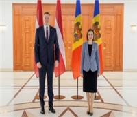رئيسة مولدوفا تناقش الوضع الأمني ​​الراهن مع رئيس برلمان لاتفيا 
