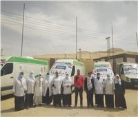 قافلة مجانية لـ"الصحة" تفحص وتقدم العلاج لـ1000 حالة في قرية ببني سويف