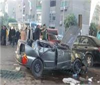 إصابة 5 أشخاص في حادث إنقلاب سياره ملاكي بأكتوبر 