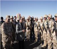 الرئيس السيسي: سعيد بوجودي وسط أبنائي من المقاتلين على أرض سيناء الغالية