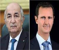 الرئيس الجزائري يتلقى اتصالا هاتفيا من نظيره السوري