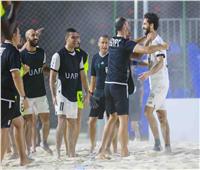 منتخب الشاطئية يفوز علي موريتانيا ويتأهل لنصف نهائي كأس العرب