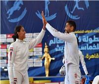 إسلام حامد وأميرة قنديل يحققان المركز الرابع بالتتابع المختلط في كأس العالم للخماسي الحديث