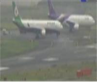 اصطدام طائرتين في مطار ياباني