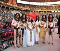 الأزياء الفرعونية تبهر جماهير حفل افتتاح الألعاب العالمية للأولمبياد الخاص ببرلين