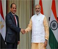 الرئيس السيسي ورئيس الوزراء الهندى يوقعا الإعلان المشترك لرفع العلاقات بين البلدين إلى مستوى الشراكة الاستراتيجية