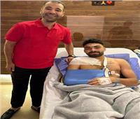 جراحة ناجحة لخالد عبدالفتاح بعد إصابته فى عظمة الترقوة