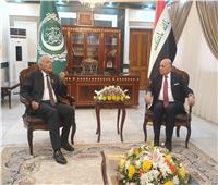 أبو الغيط يُجري مشاورات مع المسئولين العراقيين حول الحرب الإسرائيلية  علي غزة 