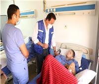 وزير الصحة ومحافظ شمال سيناء يتفقدان المصابين بمستشفى بئر العبد النموذجي