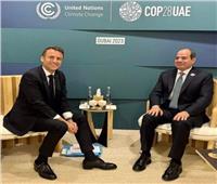 الرئيس السيسي يلتقي نظيره الفرنسي على هامش أعمال الدورة 28 لمؤتمر المناخ