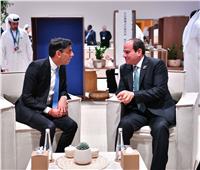 الرئيس السيسى يلتقي رئيس وزراء بريطانيا على هامش COP28