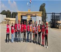 وفد من سفارة اليابان يزور معبر رفح لتسليم الهلال الأحمر المصرى مساعدات إنسانية لـ«غزة»